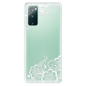 Silikonové pouzdro iSaprio - Samsung Galaxy S20 FE / Samsung Galaxy S20 FE 5G - White Lace 02