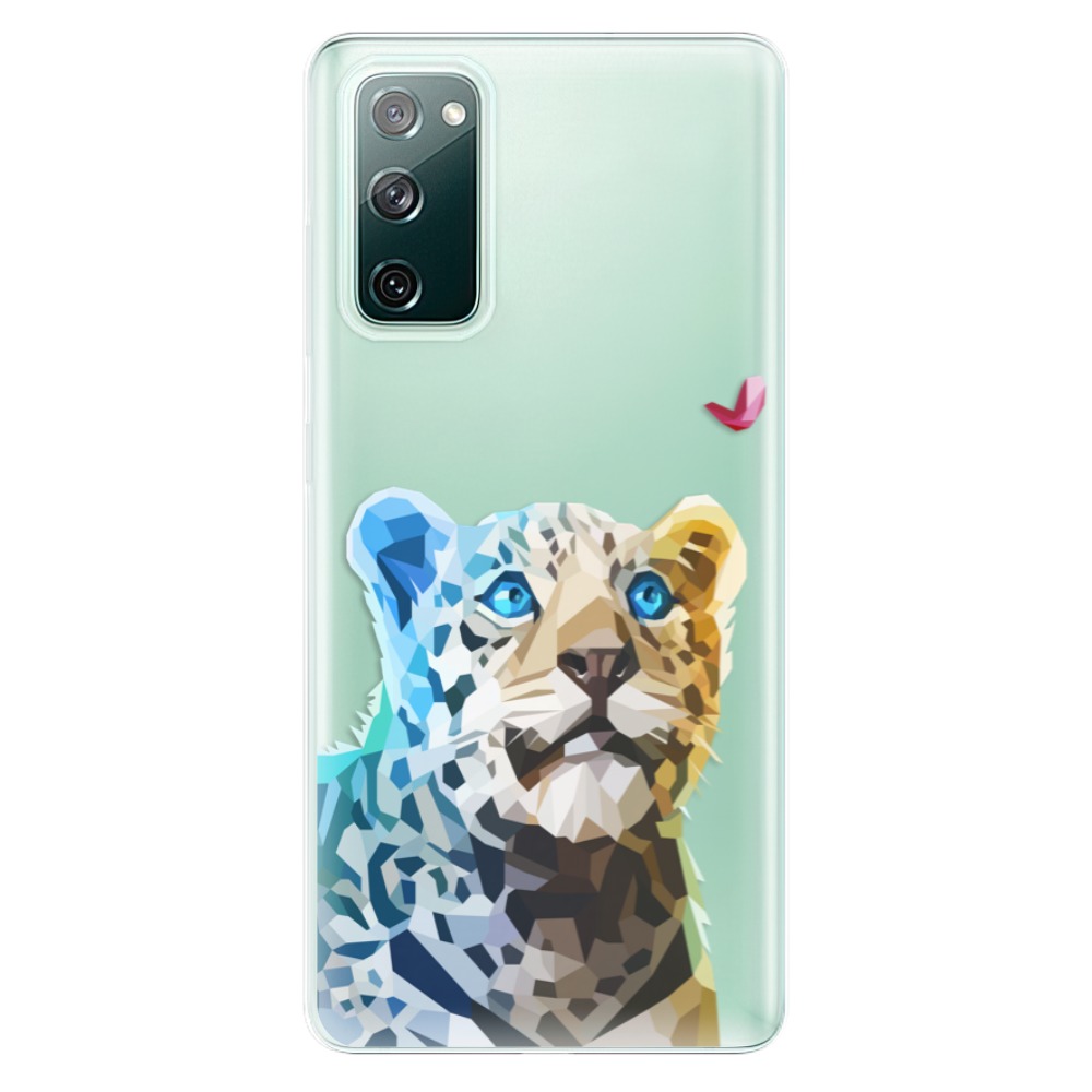 Odolné silikonové pouzdro iSaprio - Leopard With Butterfly - Samsung Galaxy S20 FE