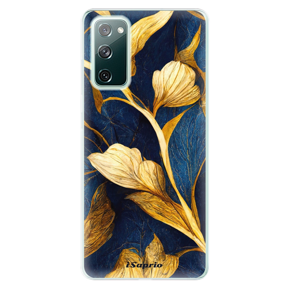 Odolné silikonové pouzdro iSaprio - Gold Leaves - Samsung Galaxy S20 FE