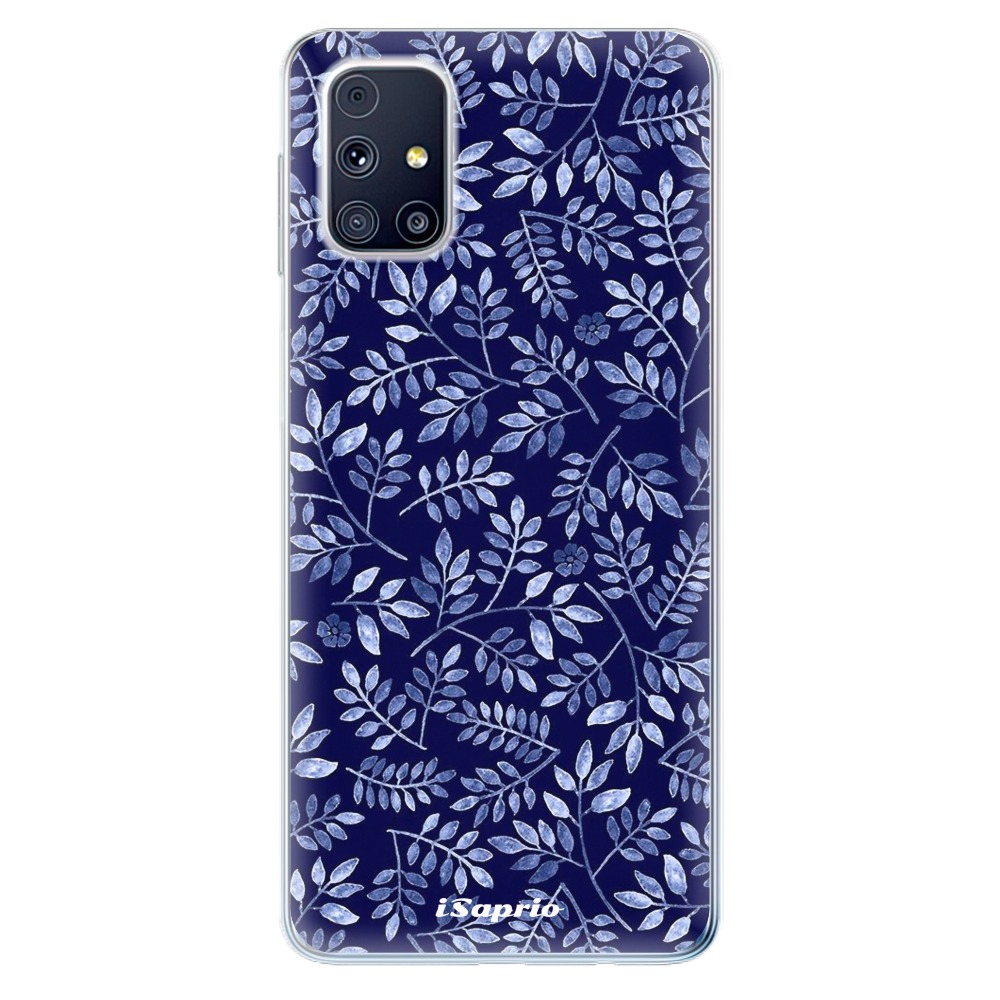 Odolné silikonové pouzdro iSaprio - Blue Leaves 05 na mobil Samsung Galaxy M31s (Odolný silikonový kryt, obal, pouzdro iSaprio - Blue Leaves 05 na mobilní telefon Samsung Galaxy M31s)