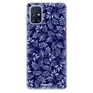 Odolné silikonové pouzdro iSaprio - Blue Leaves 05 na mobil Samsung Galaxy M31s