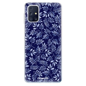 Silikonové pouzdro iSaprio - Samsung Galaxy M31s - Blue Leaves 05