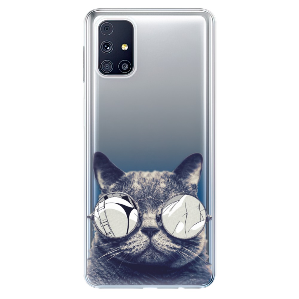 Odolné silikonové pouzdro iSaprio - Crazy Cat 01 na mobil Samsung Galaxy M31s (Odolný silikonový kryt, obal, pouzdro iSaprio - Crazy Cat 01 na mobilní telefon Samsung Galaxy M31s)