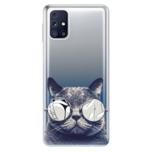 Odolné silikonové pouzdro iSaprio - Crazy Cat 01 na mobil Samsung Galaxy M31s