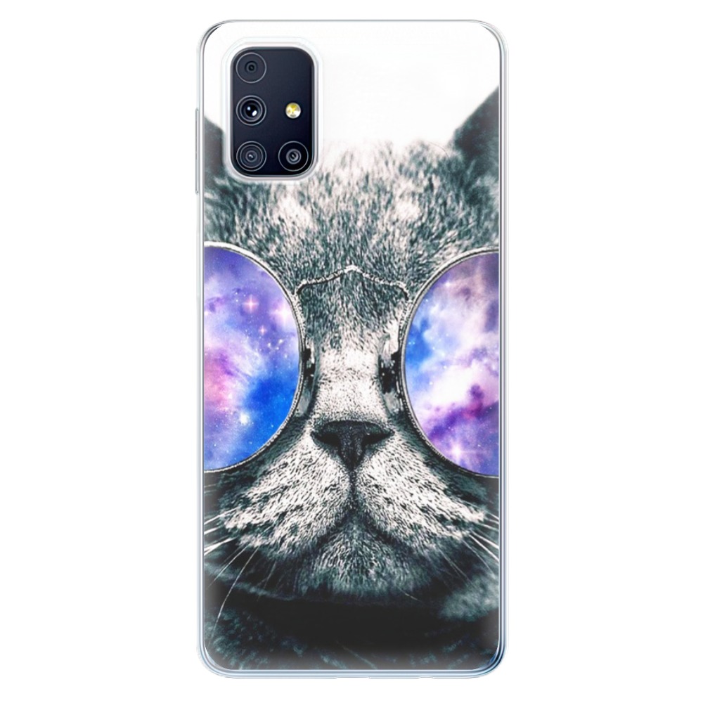 Odolné silikonové pouzdro iSaprio - Galaxy Cat na mobil Samsung Galaxy M31s (Odolný silikonový kryt, obal, pouzdro iSaprio - Galaxy Cat na mobilní telefon Samsung Galaxy M31s)