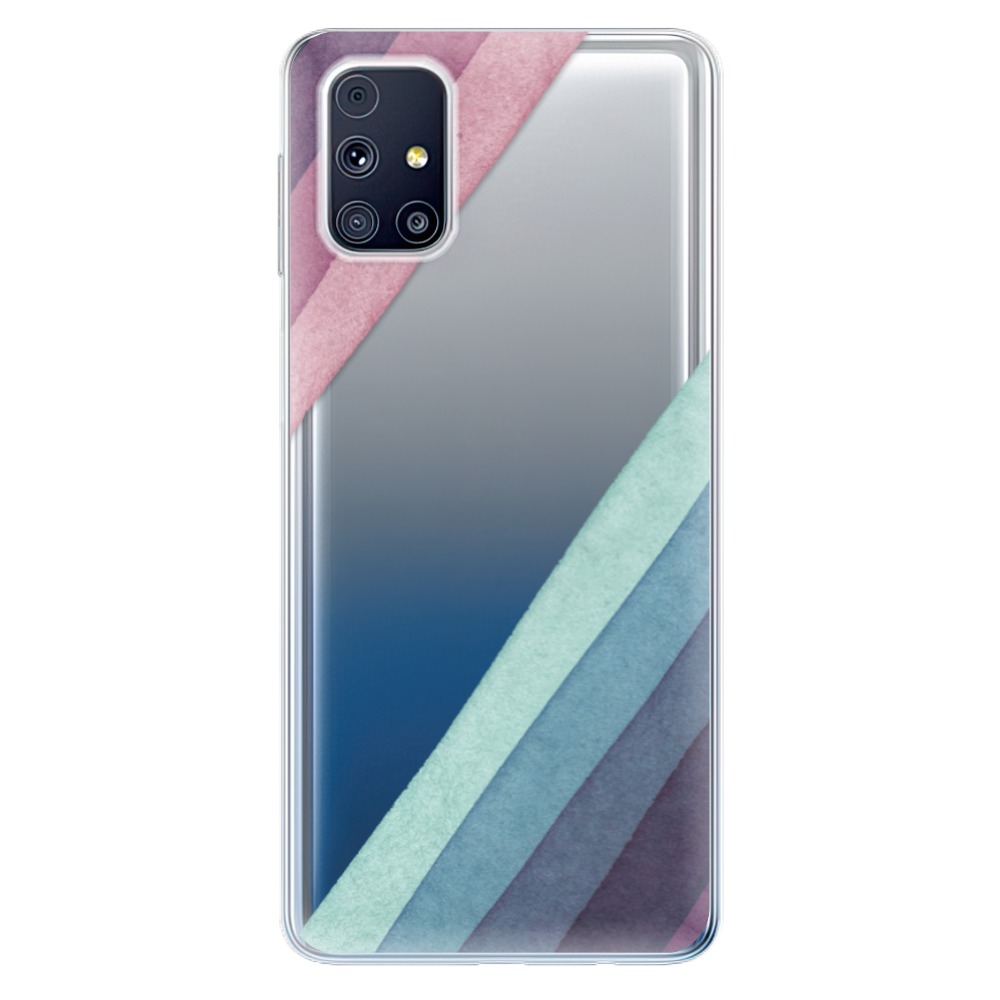 Odolné silikonové pouzdro iSaprio - Glitter Stripes 01 na mobil Samsung Galaxy M31s (Odolný silikonový kryt, obal, pouzdro iSaprio - Glitter Stripes 01 na mobilní telefon Samsung Galaxy M31s)