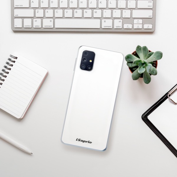 Silikonové pouzdro iSaprio - Samsung Galaxy M31s - 4Pure bílé