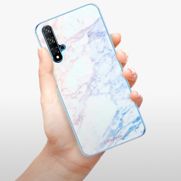 Silikonové pouzdro iSaprio - Huawei Nova 5T / Honor 20 - Raibow Marble 10