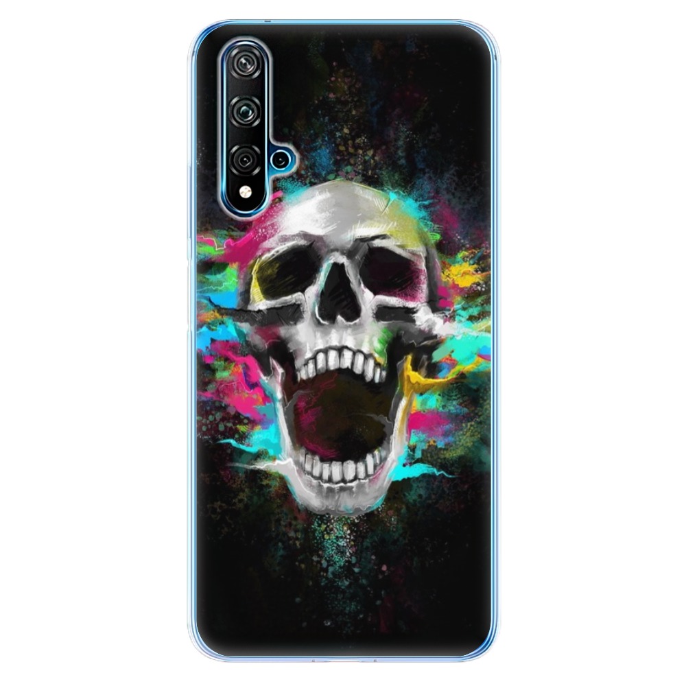 Odolné silikonové pouzdro iSaprio - Skull in Colors - Huawei Nova 5T