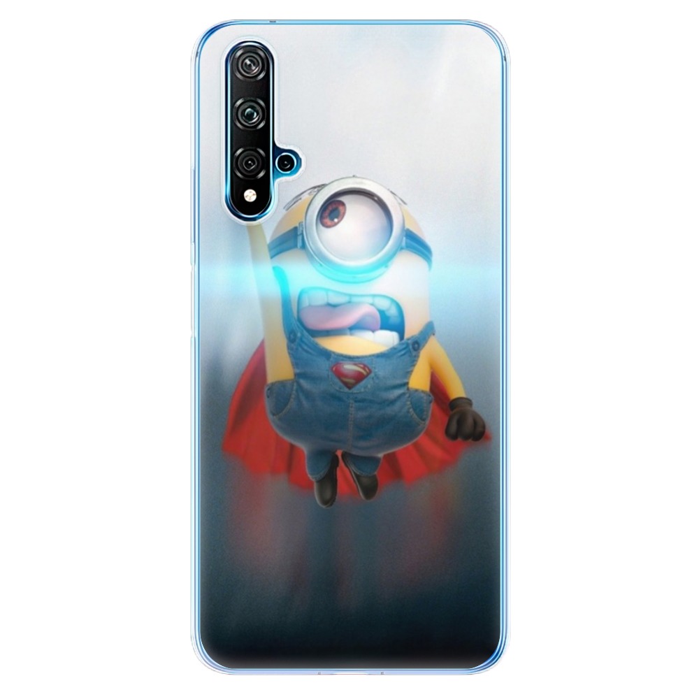Odolné silikonové pouzdro iSaprio - Mimons Superman 02 - Huawei Nova 5T