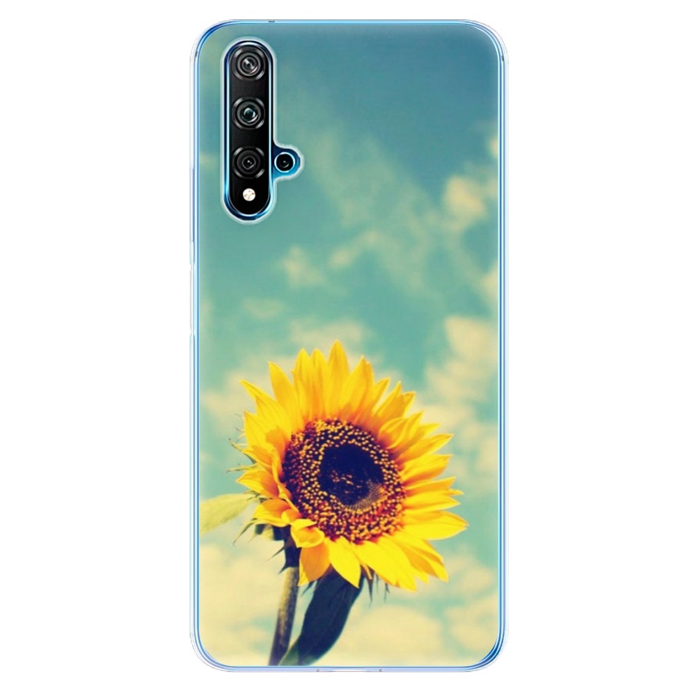 Odolné silikonové pouzdro iSaprio - Sunflower 01 na mobil Huawei Nova 5T / Honor 20 (Odolný silikonový kryt, obal, pouzdro iSaprio - Sunflower 01 na mobilní telefon Huawei Nova 5T / Honor 20)