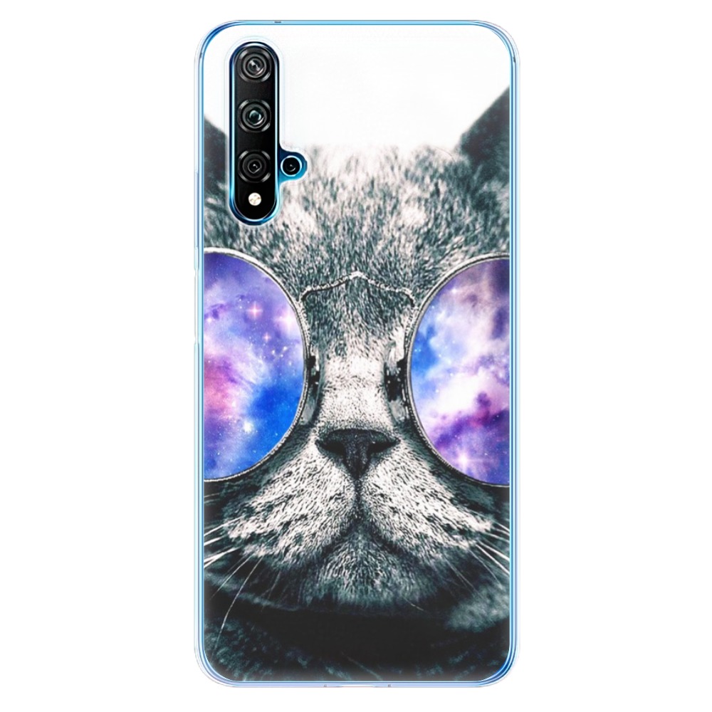 Odolné silikonové pouzdro iSaprio - Galaxy Cat na mobil Huawei Nova 5T / Honor 20 (Odolný silikonový kryt, obal, pouzdro iSaprio - Galaxy Cat na mobilní telefon Huawei Nova 5T / Honor 20)