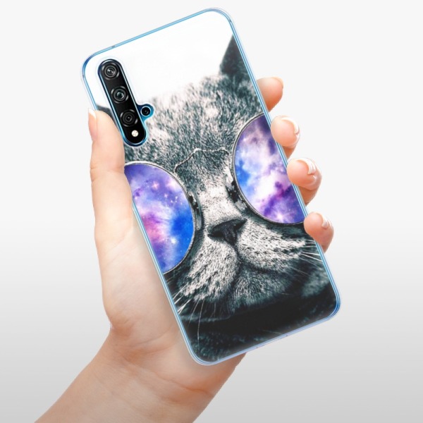 Silikonové pouzdro iSaprio - Huawei Nova 5T / Honor 20 - Galaxy Cat