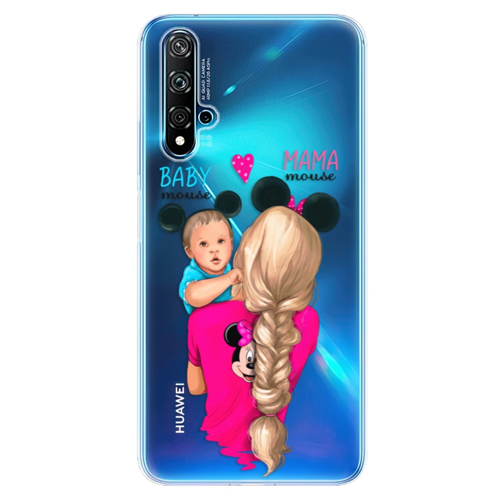 Odolné silikonové pouzdro iSaprio - Mama Mouse Blonde and Boy - Huawei Nova 5T