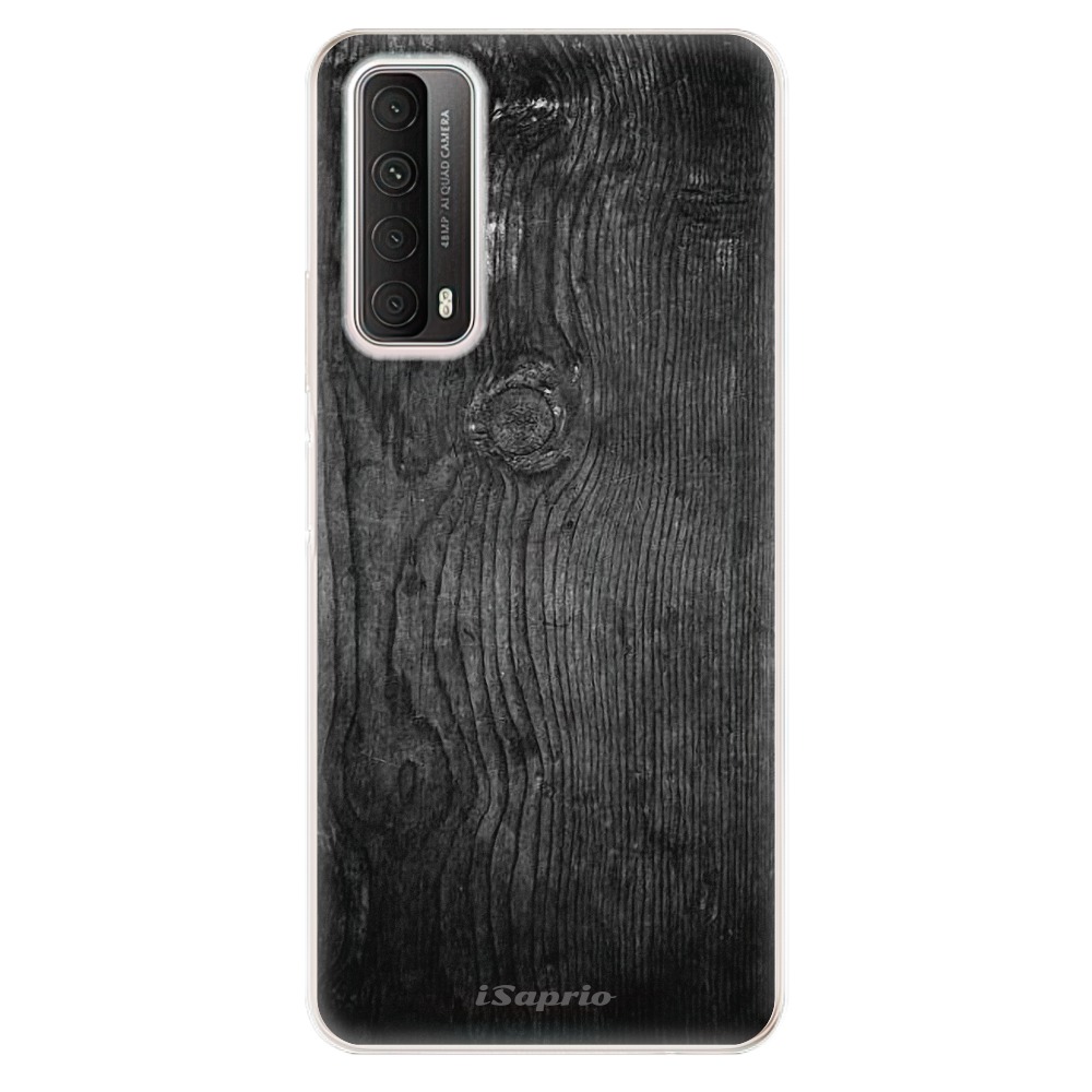 Odolné silikonové pouzdro iSaprio - Black Wood 13 na mobil Huawei P Smart 2021 (Odolný silikonový kryt, obal, pouzdro iSaprio - Black Wood 13 na mobilní telefon Huawei P Smart (2021))