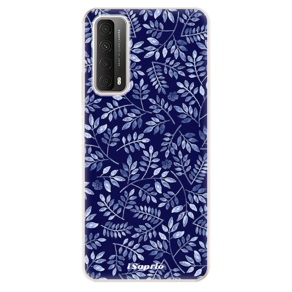 Odolné silikonové pouzdro iSaprio - Blue Leaves 05 na mobil Huawei P Smart 2021 (Odolný silikonový kryt, obal, pouzdro iSaprio - Blue Leaves 05 na mobilní telefon Huawei P Smart (2021))