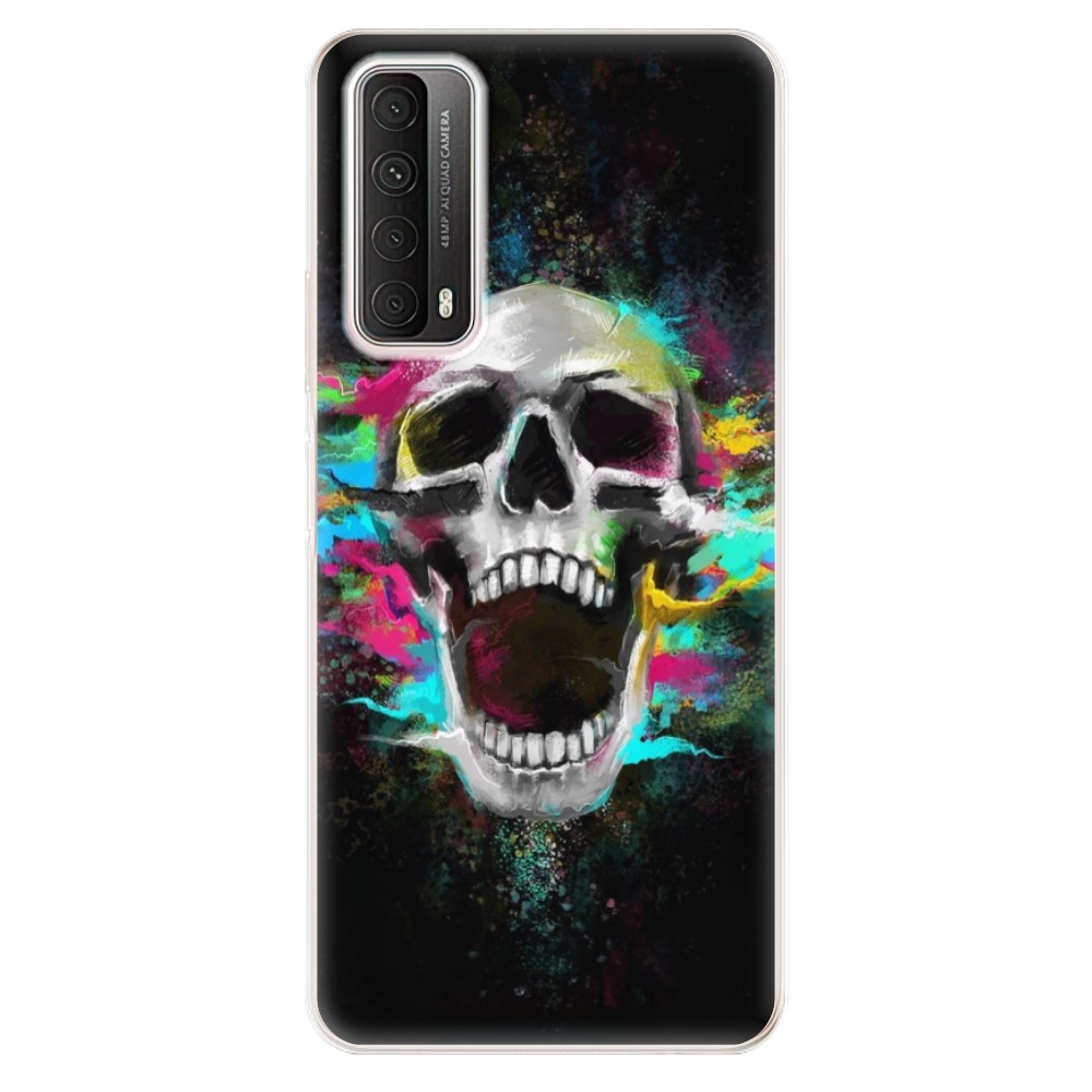 Odolné silikonové pouzdro iSaprio - Skull in Colors na mobil Huawei P Smart 2021 (Odolný silikonový kryt, obal, pouzdro iSaprio - Skull in Colors na mobilní telefon Huawei P Smart (2021))
