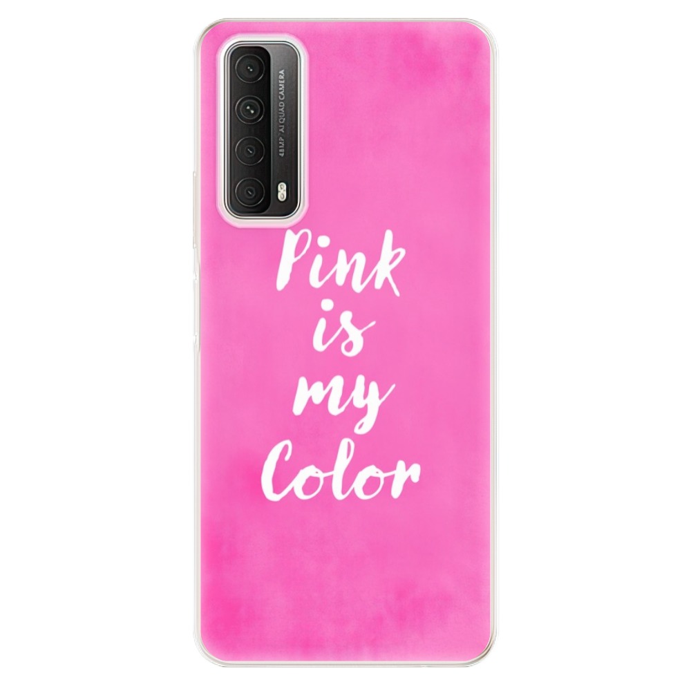 Odolné silikonové pouzdro iSaprio - Pink is my color na mobil Huawei P Smart 2021 (Odolný silikonový kryt, obal, pouzdro iSaprio - Pink is my color na mobilní telefon Huawei P Smart (2021))