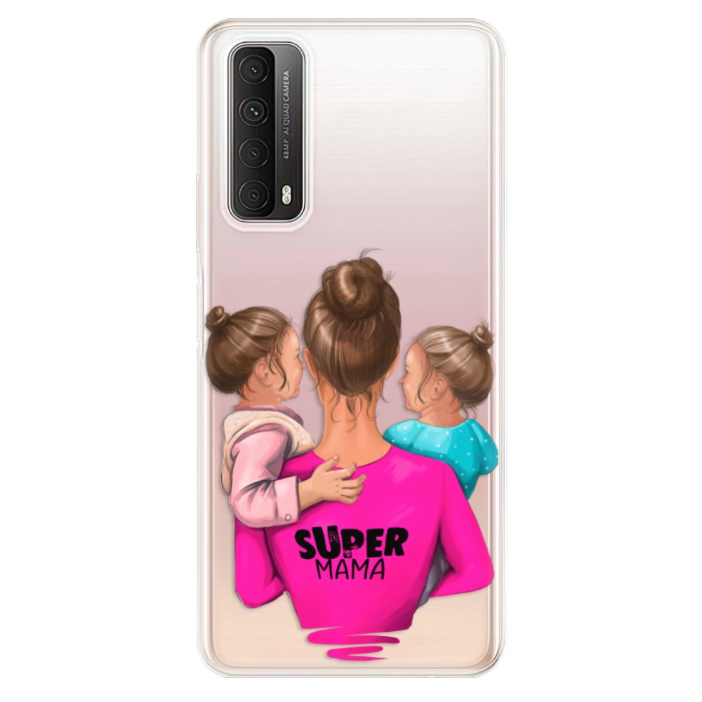 Odolné silikonové pouzdro iSaprio - Super Mama - Two Girls na mobil Huawei P Smart 2021 (Odolný silikonový kryt, obal, pouzdro iSaprio - Super Mama - Two Girls na mobilní telefon Huawei P Smart (2021))