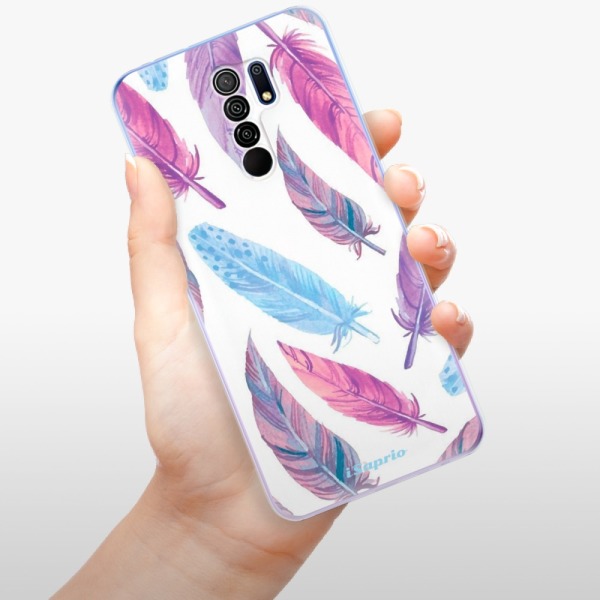 Silikonové pouzdro iSaprio - Xiaomi Redmi 9 - Feather Pattern 10