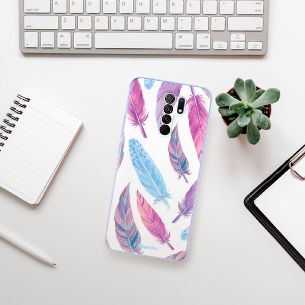 Silikonové pouzdro iSaprio - Xiaomi Redmi 9 - Feather Pattern 10