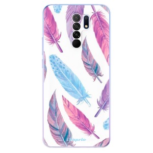 Silikonové pouzdro iSaprio - Xiaomi Redmi 9 - Feather Pattern 10