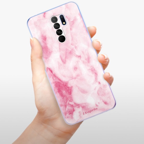 Silikonové pouzdro iSaprio - Xiaomi Redmi 9 - RoseMarble 16