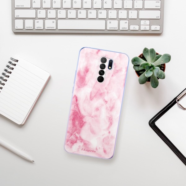 Silikonové pouzdro iSaprio - Xiaomi Redmi 9 - RoseMarble 16