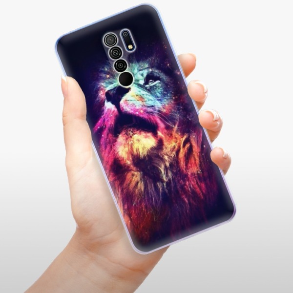 Silikonové pouzdro iSaprio - Xiaomi Redmi 9 - Lion in Colors