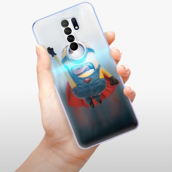 Silikonové pouzdro iSaprio - Xiaomi Redmi 9 - Mimons Superman 02