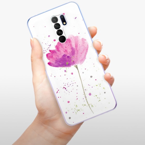Silikonové pouzdro iSaprio - Xiaomi Redmi 9 - Poppies