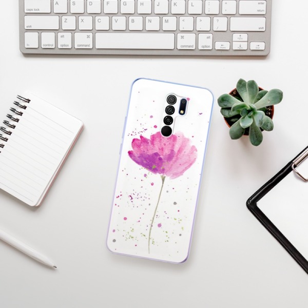 Silikonové pouzdro iSaprio - Xiaomi Redmi 9 - Poppies