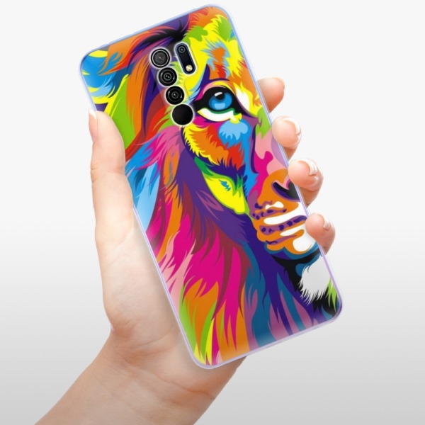 Silikonové pouzdro iSaprio - Xiaomi Redmi 9 - Rainbow Lion