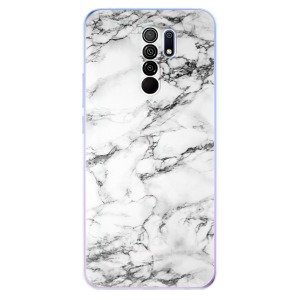 Silikonové pouzdro iSaprio - Xiaomi Redmi 9 - White Marble 01
