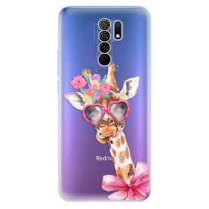 Silikonové pouzdro iSaprio - Xiaomi Redmi 9 - Lady Giraffe