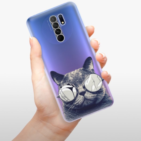 Silikonové pouzdro iSaprio - Xiaomi Redmi 9 - Crazy Cat 01