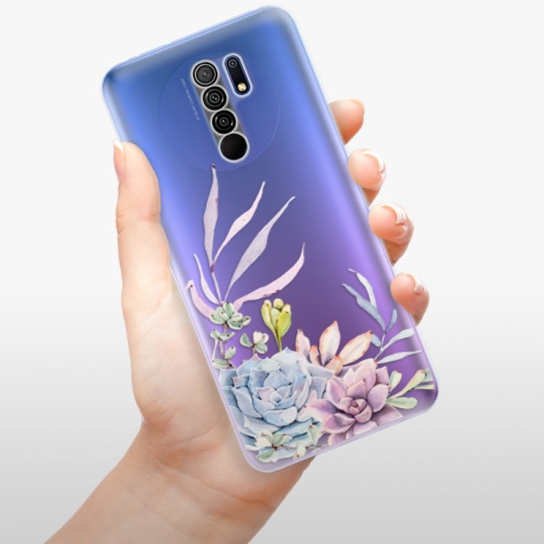 Silikonové pouzdro iSaprio - Xiaomi Redmi 9 - Succulent 01