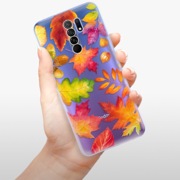 Silikonové pouzdro iSaprio - Xiaomi Redmi 9 - Autumn Leaves 01