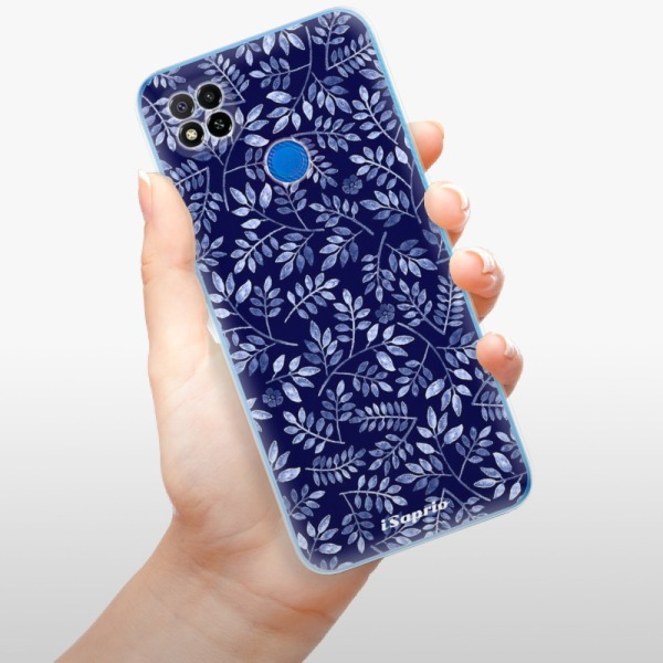 Silikonové pouzdro iSaprio - Xiaomi Redmi 9C - Blue Leaves 05