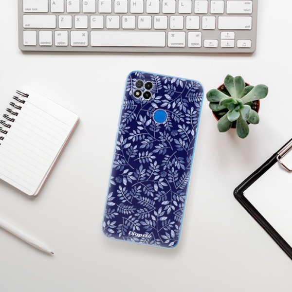 Silikonové pouzdro iSaprio - Xiaomi Redmi 9C - Blue Leaves 05