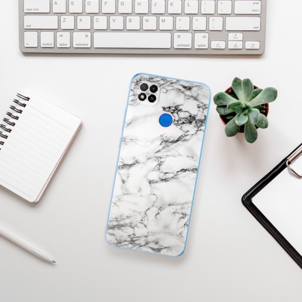 Silikonové pouzdro iSaprio - Xiaomi Redmi 9C - White Marble 01