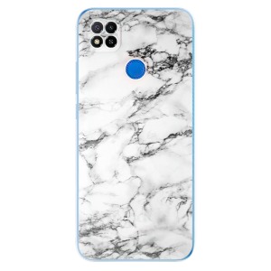 Silikonové pouzdro iSaprio - Xiaomi Redmi 9C - White Marble 01