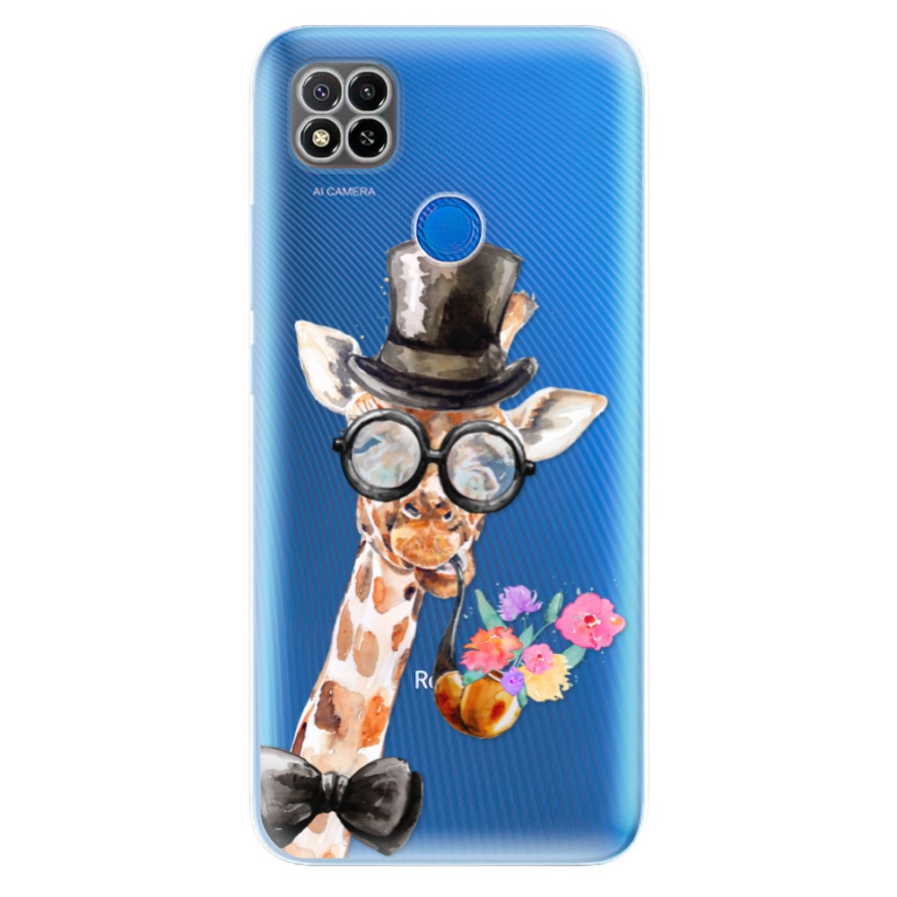 Odolné silikonové pouzdro iSaprio - Sir Giraffe - Xiaomi Redmi 9C