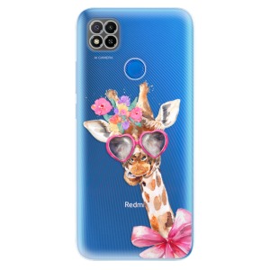 Silikonové pouzdro iSaprio - Xiaomi Redmi 9C - Lady Giraffe