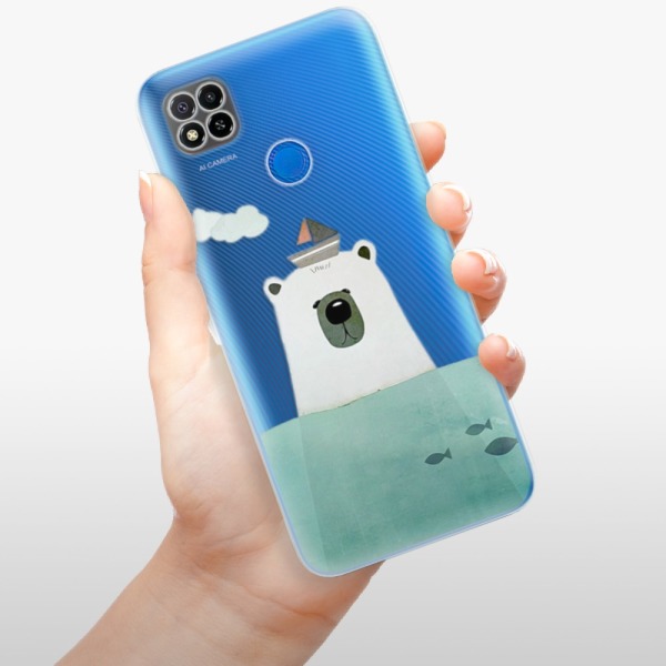 Silikonové pouzdro iSaprio - Xiaomi Redmi 9C - Bear With Boat