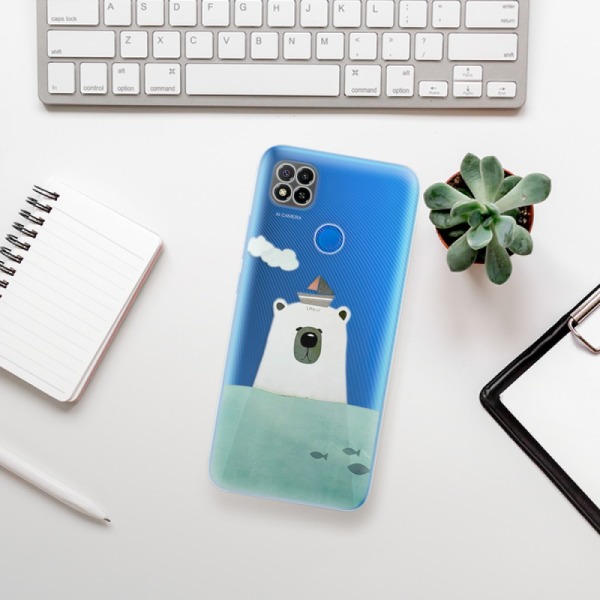 Silikonové pouzdro iSaprio - Xiaomi Redmi 9C - Bear With Boat