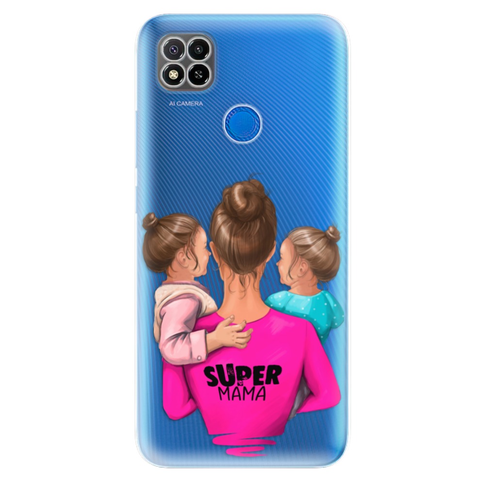 Odolné silikonové pouzdro iSaprio - Super Mama - Two Girls na mobil Xiaomi Redmi 9C (Odolný silikonový kryt, obal, pouzdro iSaprio - Super Mama - Two Girls na mobilní telefon Xiaomi Redmi 9C)