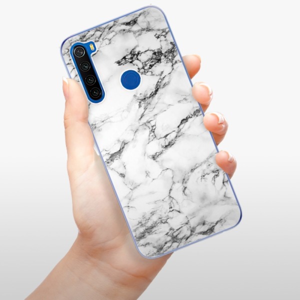Silikonové pouzdro iSaprio - Xiaomi Redmi Note 8T - White Marble 01
