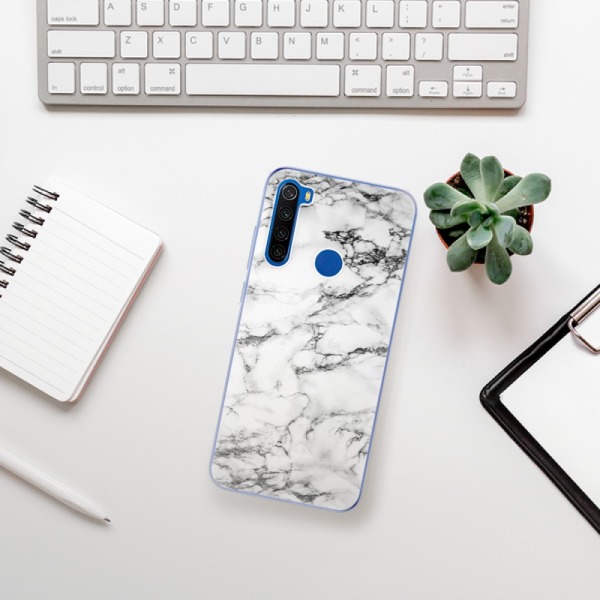 Silikonové pouzdro iSaprio - Xiaomi Redmi Note 8T - White Marble 01