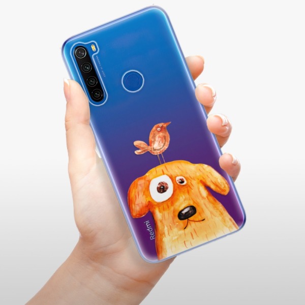 Silikonové pouzdro iSaprio - Xiaomi Redmi Note 8T - Dog And Bird